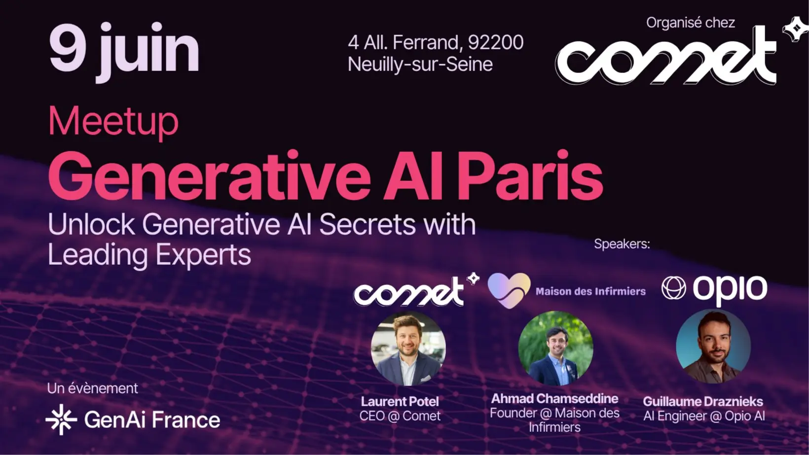 Generative AI Paris - 9 juin 2026 @Comet